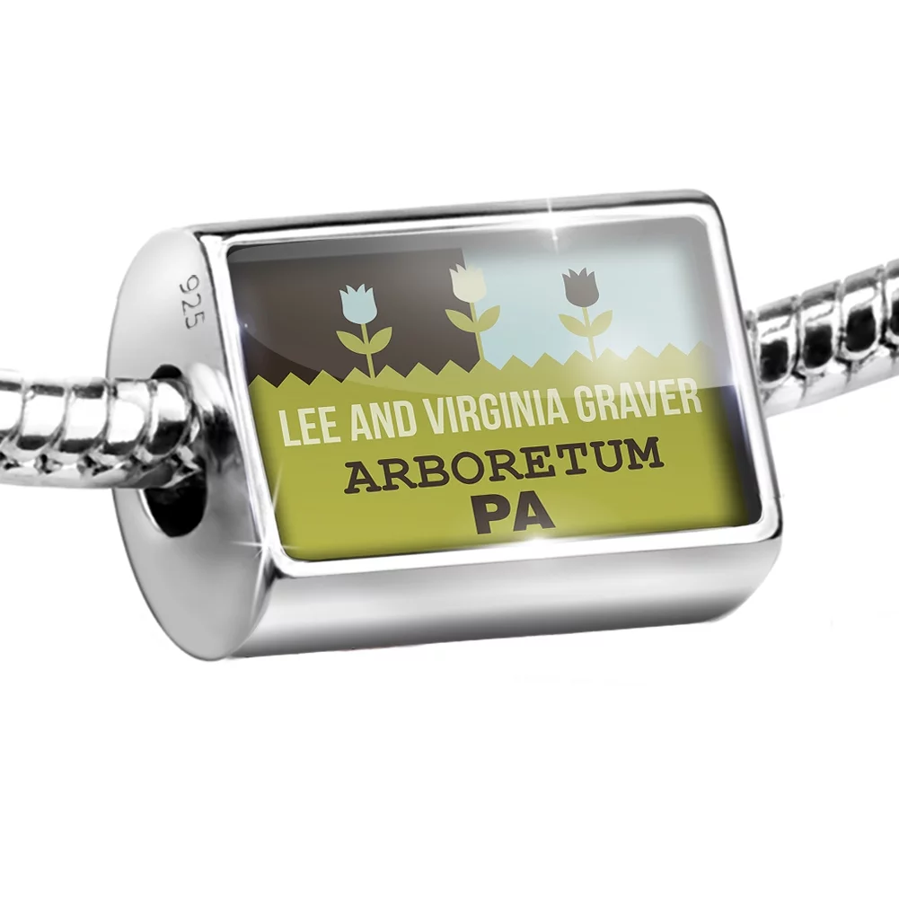 Neonblond Charm US Gardens Lee and Virginia Graver Arboretum - PA 925 Sterling Silver Bead