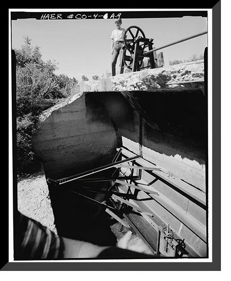 Historic Framed Print, Montezuma Valley Irrigation Company System, Tunnel, Dolores vicinity, Montezuma County, CO - 9, 17-7/8