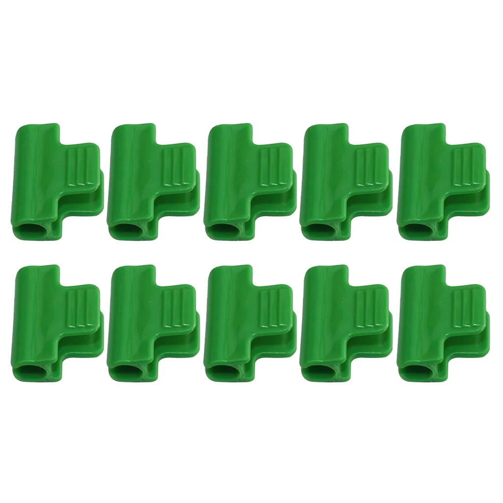 10 Pack Clamps For Greenhouse Film Row Cover Netting Tunnel Hoop Clips,Shed Film Shading Net Rod Clip For 11mm/0.43