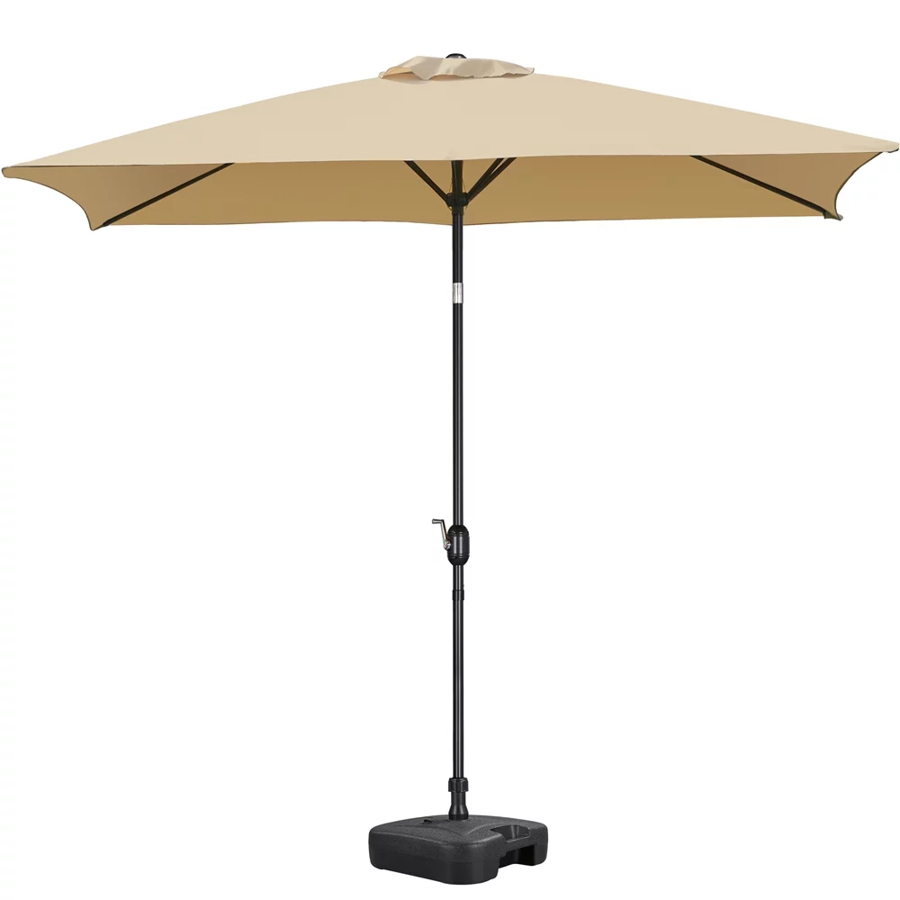 SMILE MART 6.5 x 10 FT Patio Umbrella with 18