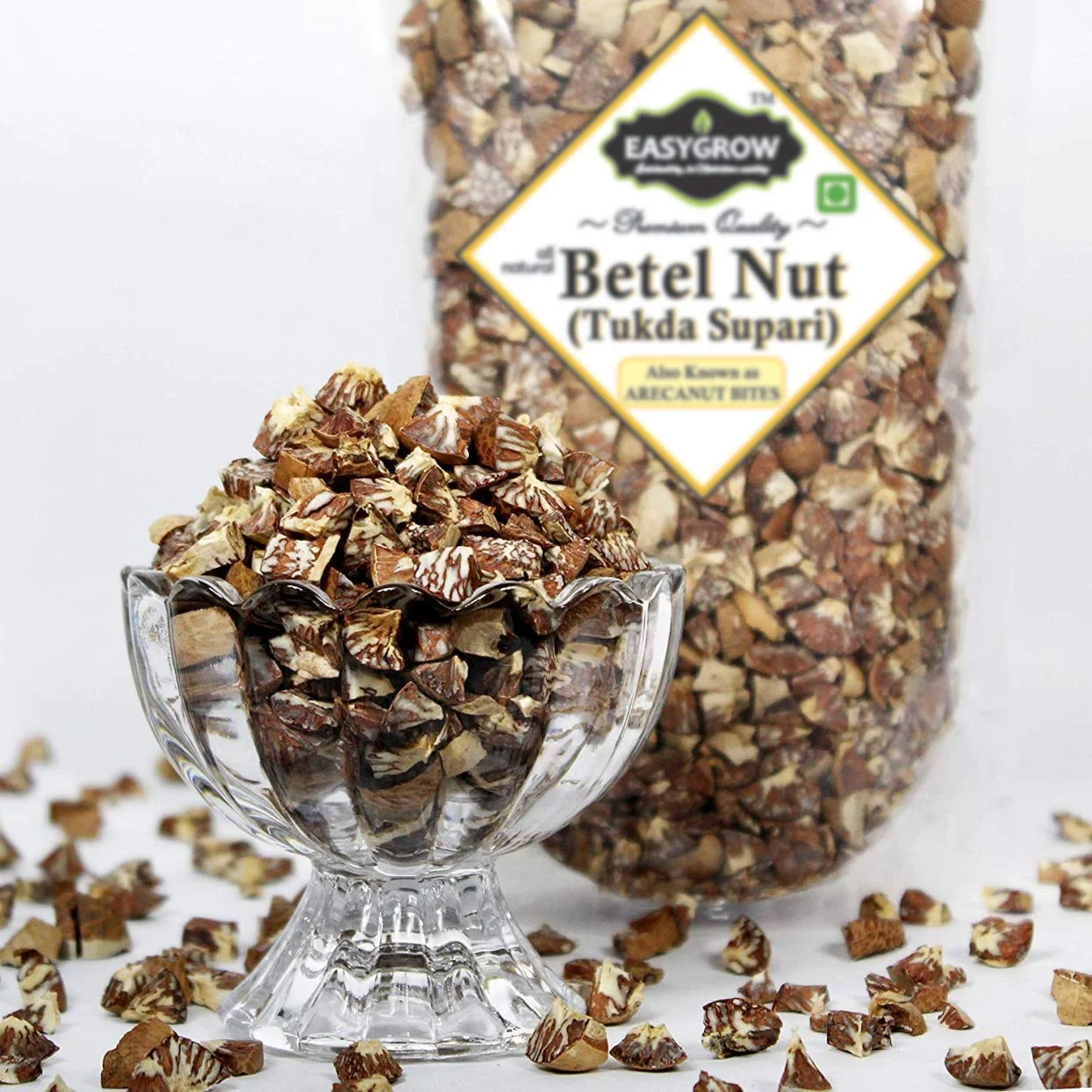 Easygrow Supari Tukda/Betel Nut/Arecanut Bites/Kachhe Supari Tukda/Tukda Supari - 200Gm