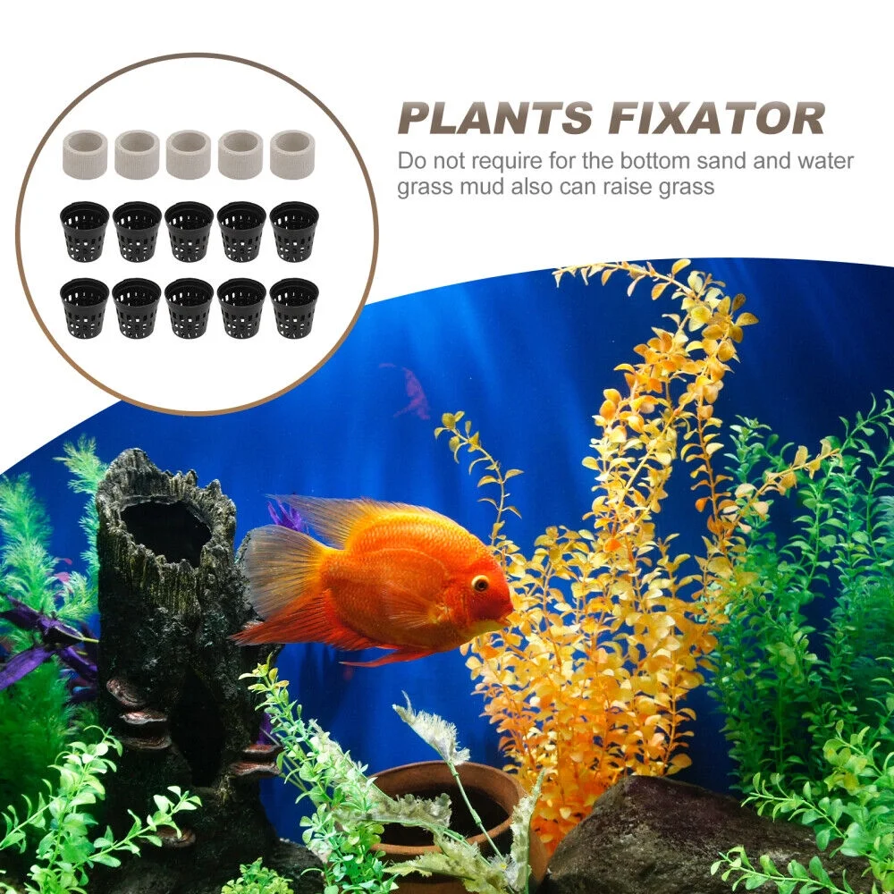 15 Pcs Nettie Pots Aquarium Water Plant Cup Aquatic Plants Colonizations