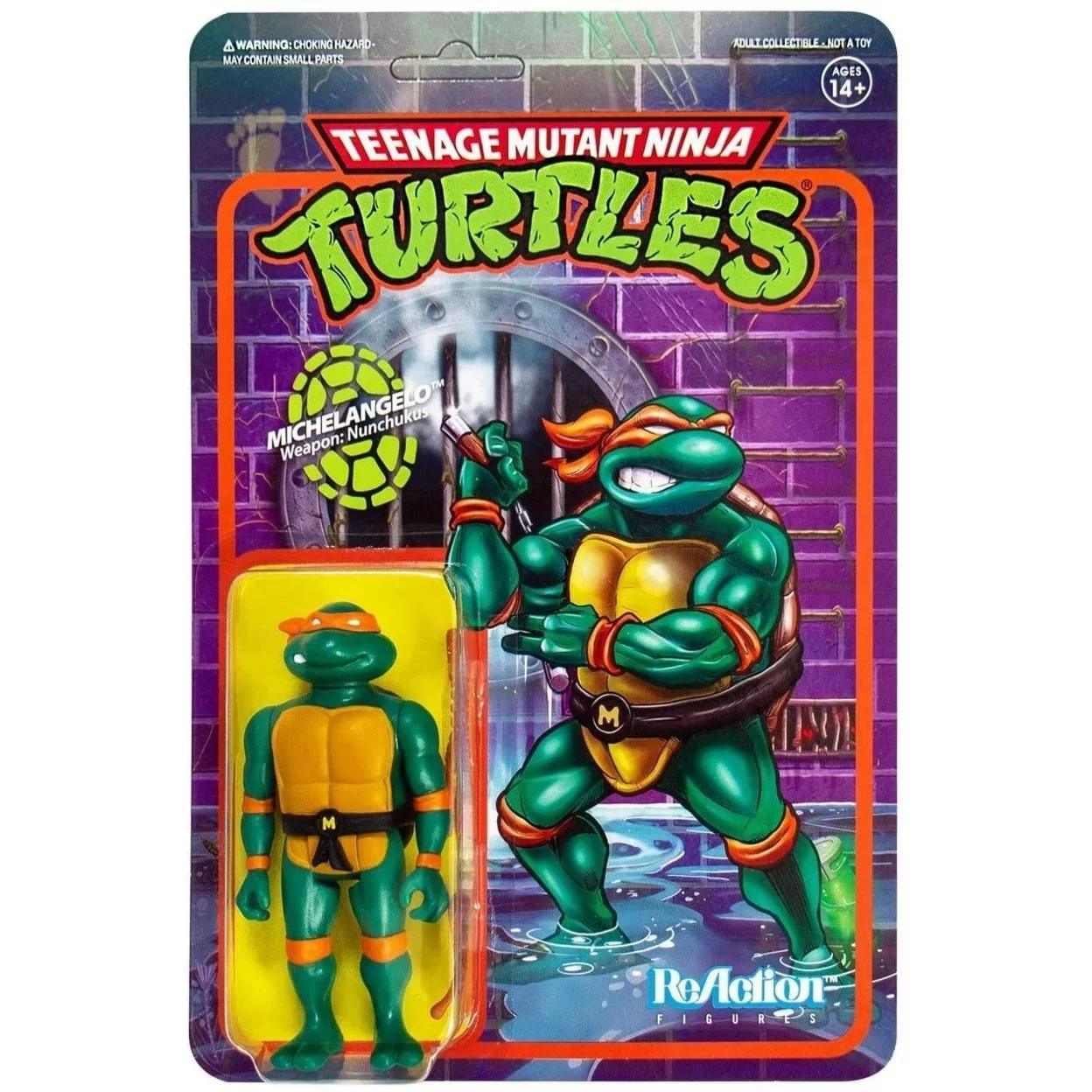 Teenage Mutant Ninja Turtles Michelangelo ReAction Figure