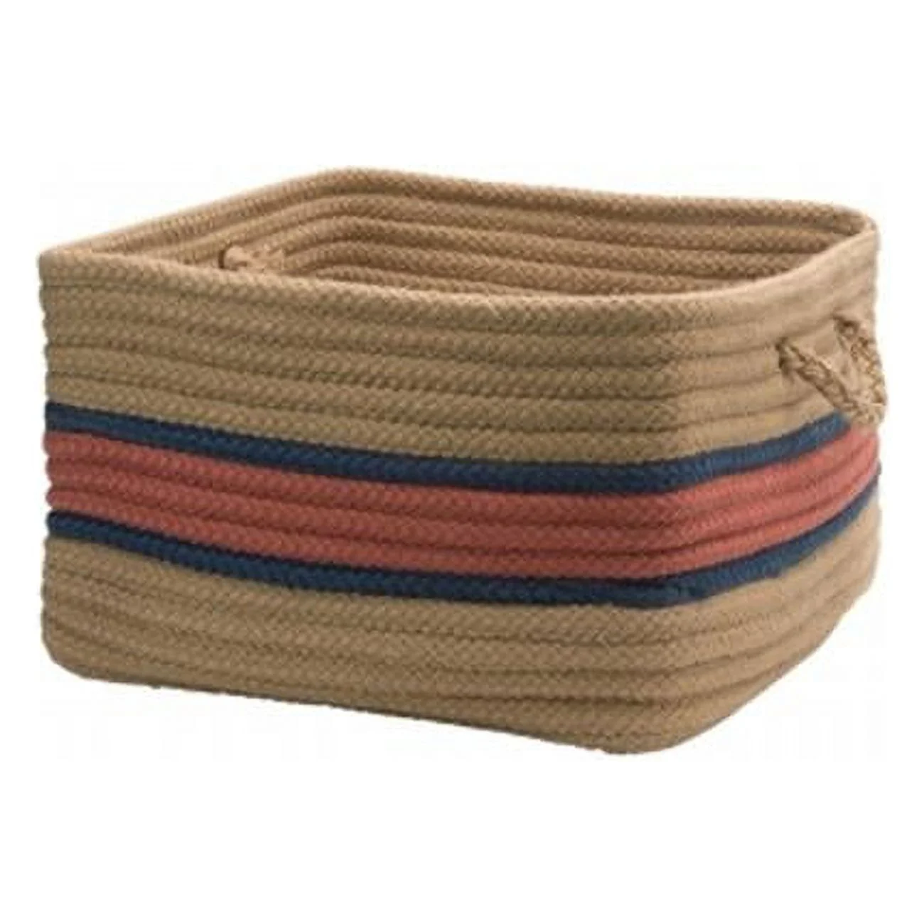 Garden Banded - Terracotta/Jasmine 14in.x10in. Square Utility Basket