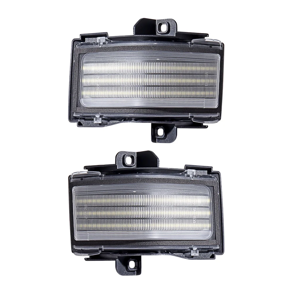 Astra Depot Clear Lens LED Strips Switchback Tow Mirror Turn Signal DRL Parking Lights For Ford F150 F250 F350 F450 F550 Super Duty 2017-2022