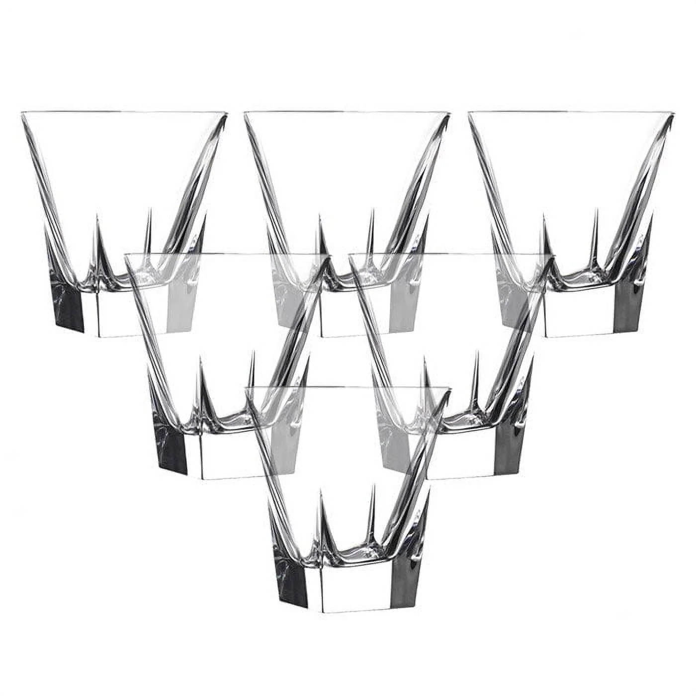 Lorenzo Import 239850 RCR Fusion Crystal Double Old Fasshioned set of 6
