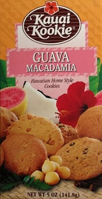 Kauai Kookie Guava Macadamia Hawaiian Style Cookies, 5 Oz.