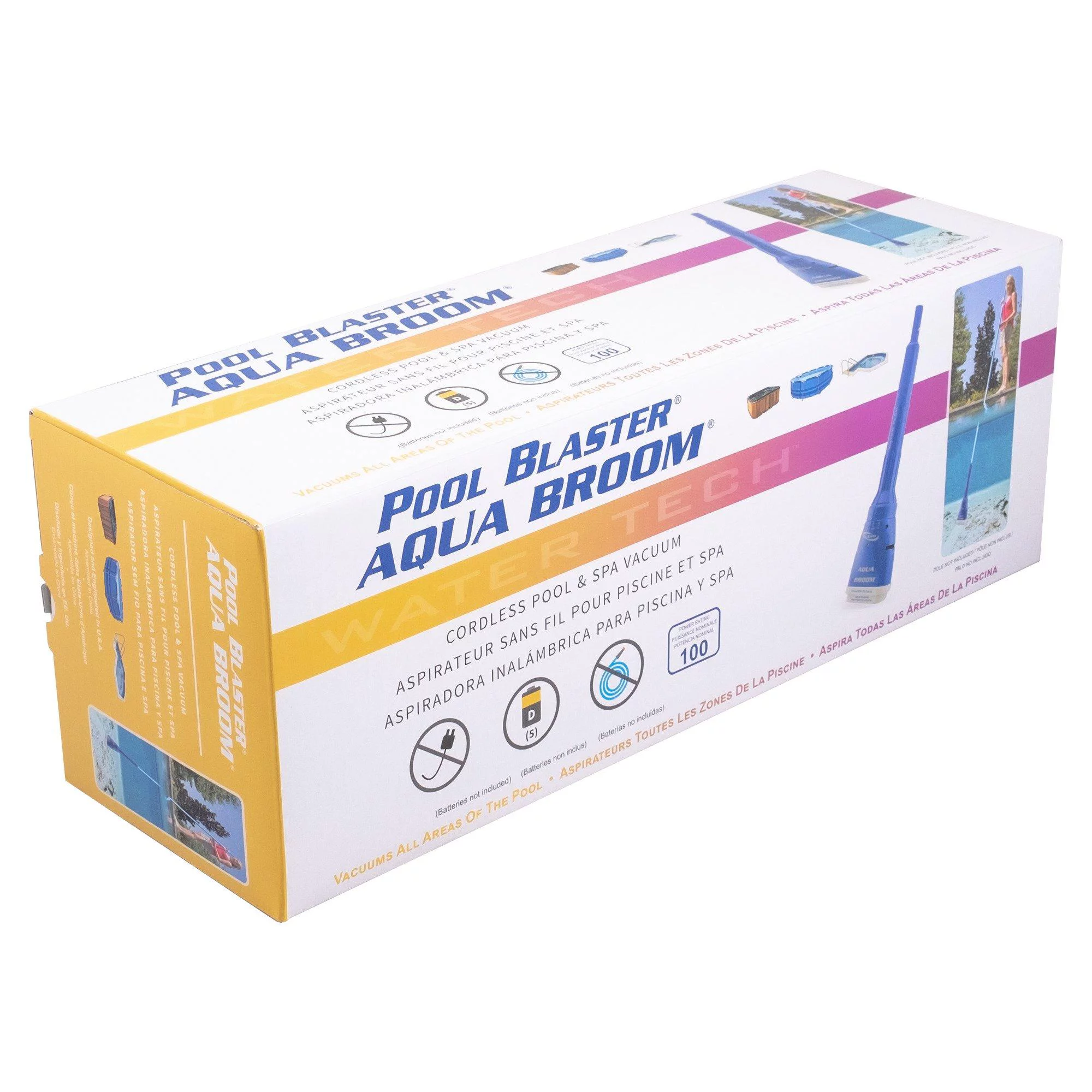 Water Tech Pool Blaster Aqua Broom Battery Operated Pool Cleaner 10000AB