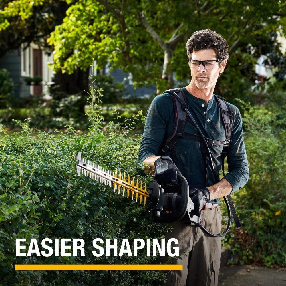 Cat 60V 25In Brushless 2-Speed Backpack Hedge Trimmer Kit