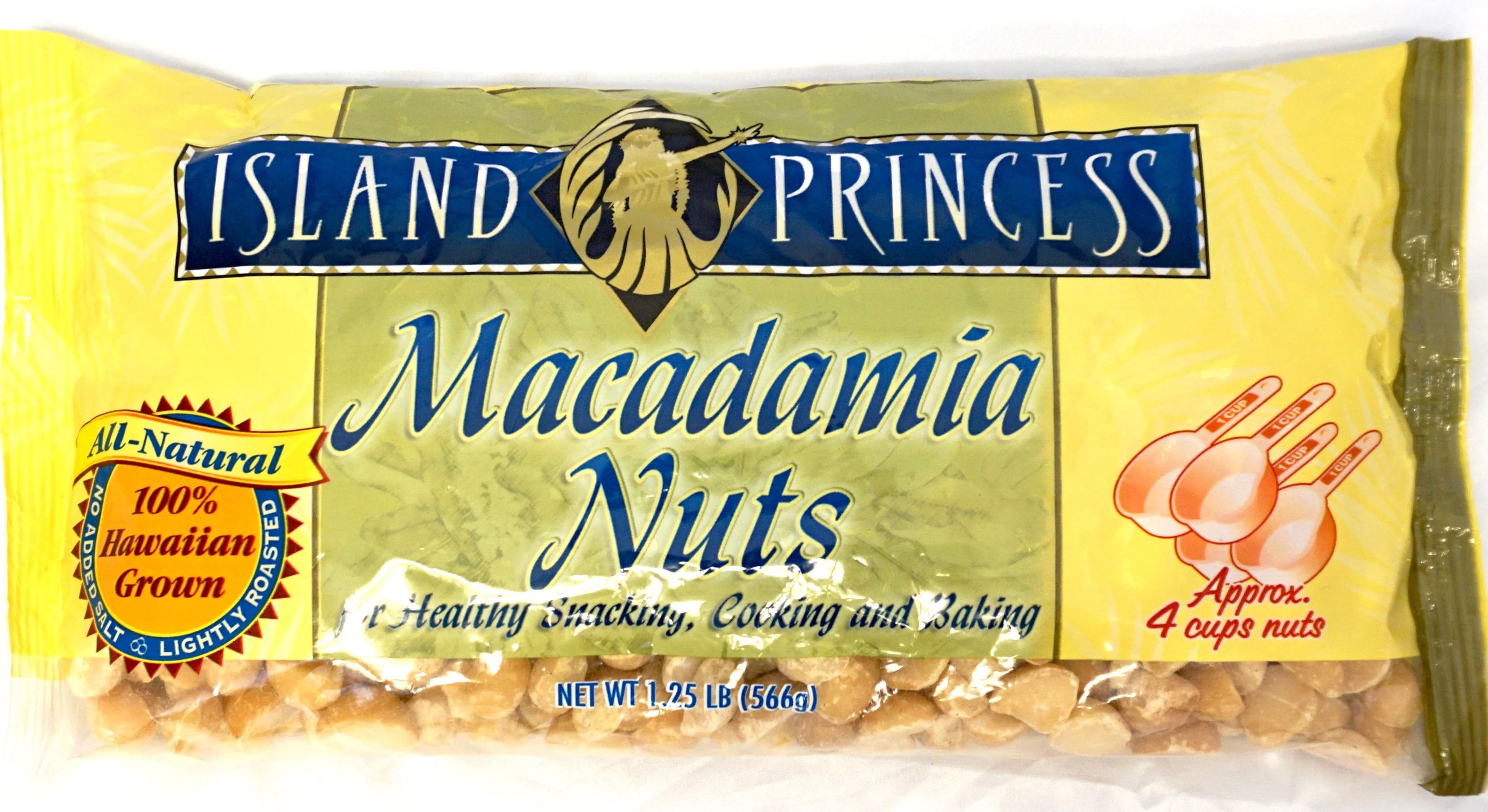 Island Princess Macadamia Nuts, Dry Roasted, All Natural 20 oz.