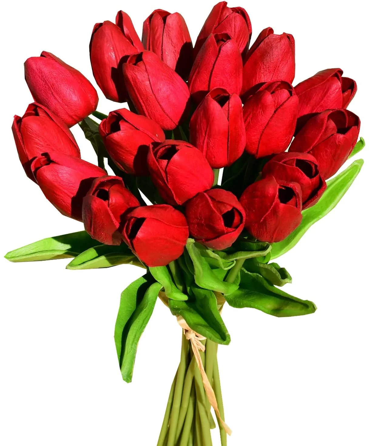 Morttic Artificial Tulip Silk Flowers 13.5