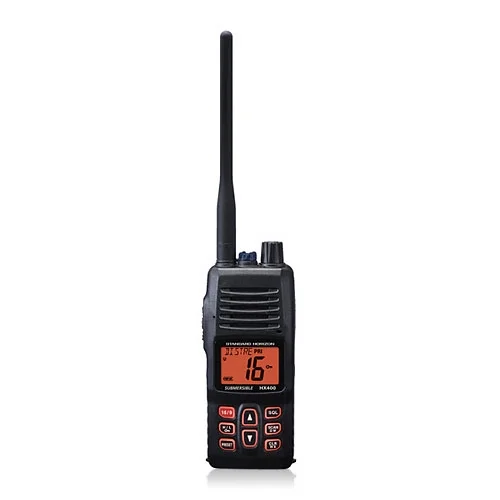 Standard Horizon HX400IS Handheld VHF Radio with LMR Channels and Pre-Programmed NOAA Weather