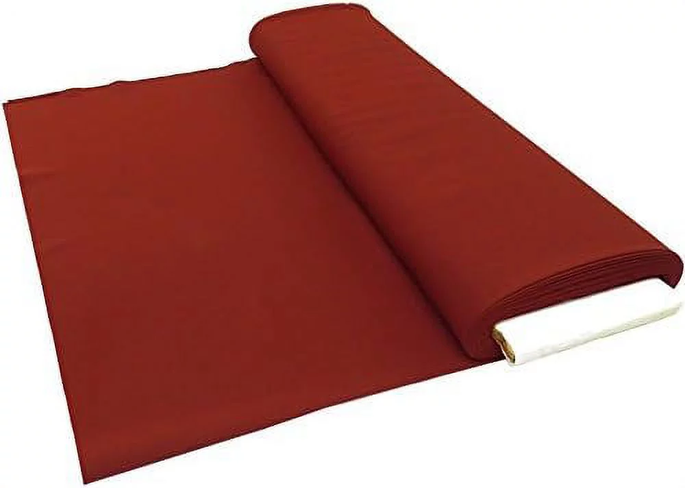 Textured Polyester Poplin Fabric, 58 Inches Wide, Over 100 Yards In Stock - 100% Textured Polyester - 5 Yard Bolt - Burgundy