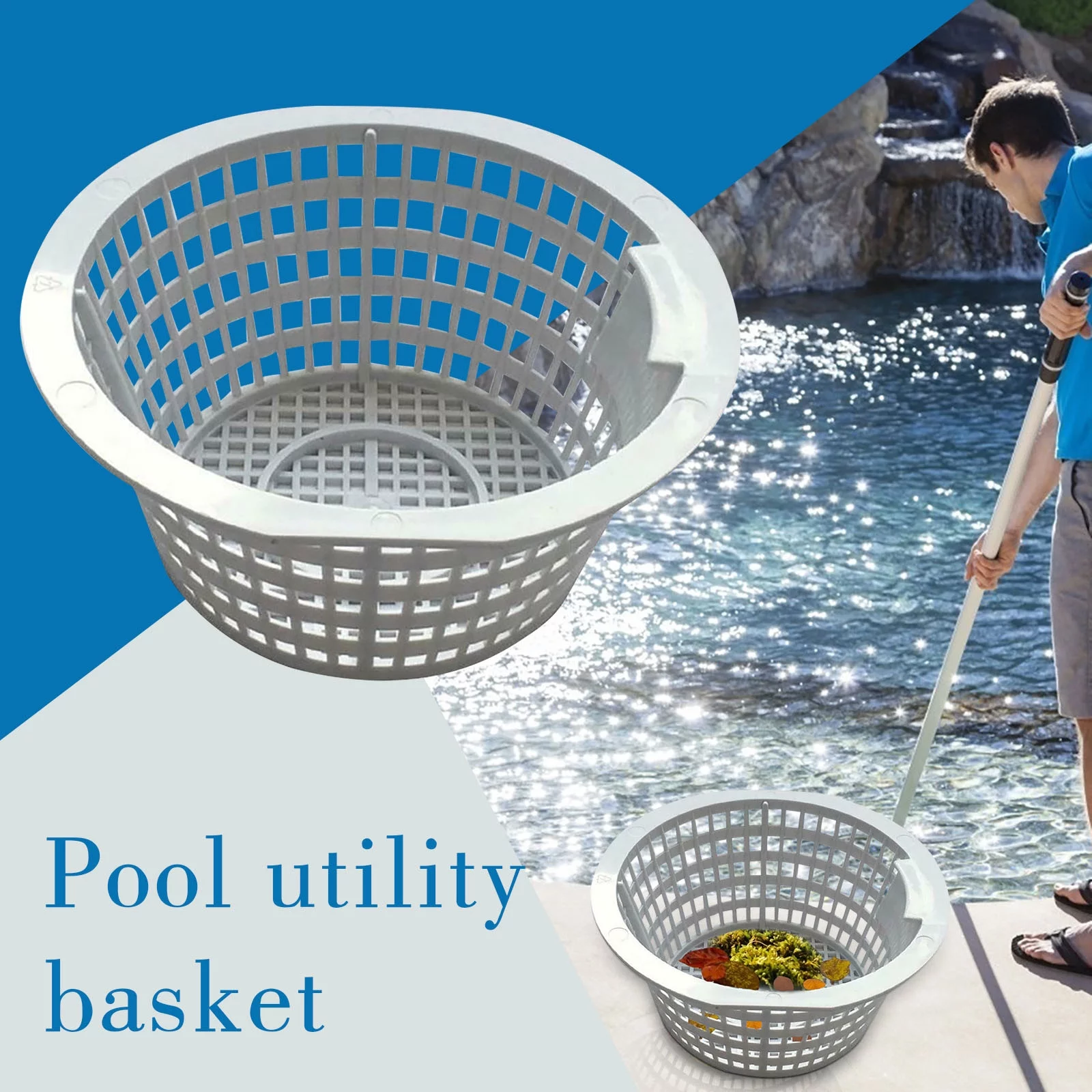 Dengmore Skimmer Baskets Pond Basket Replacement Filter Swimming Pool Practical for Home
