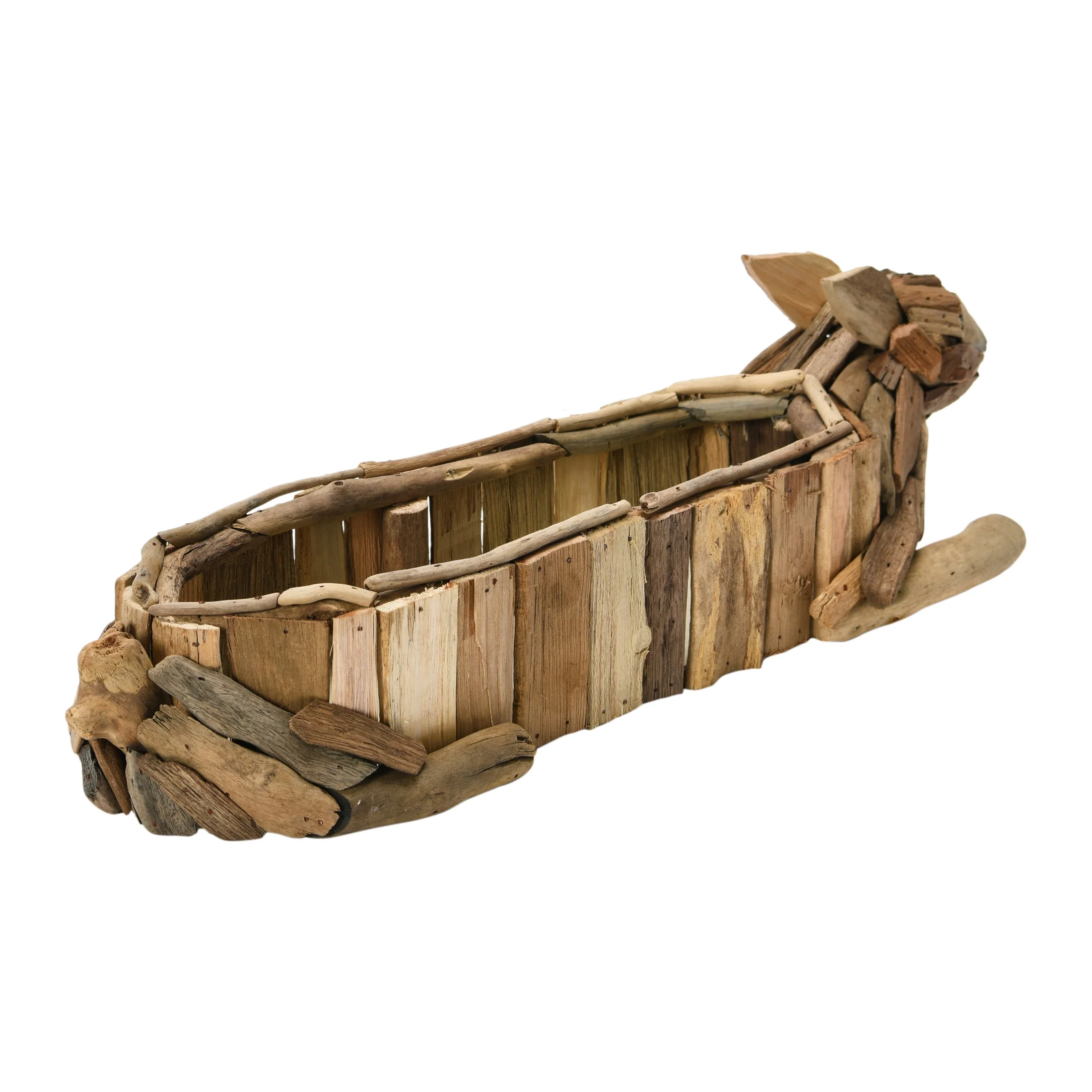 Creative Co-Op Driftwood Rabbit Planter