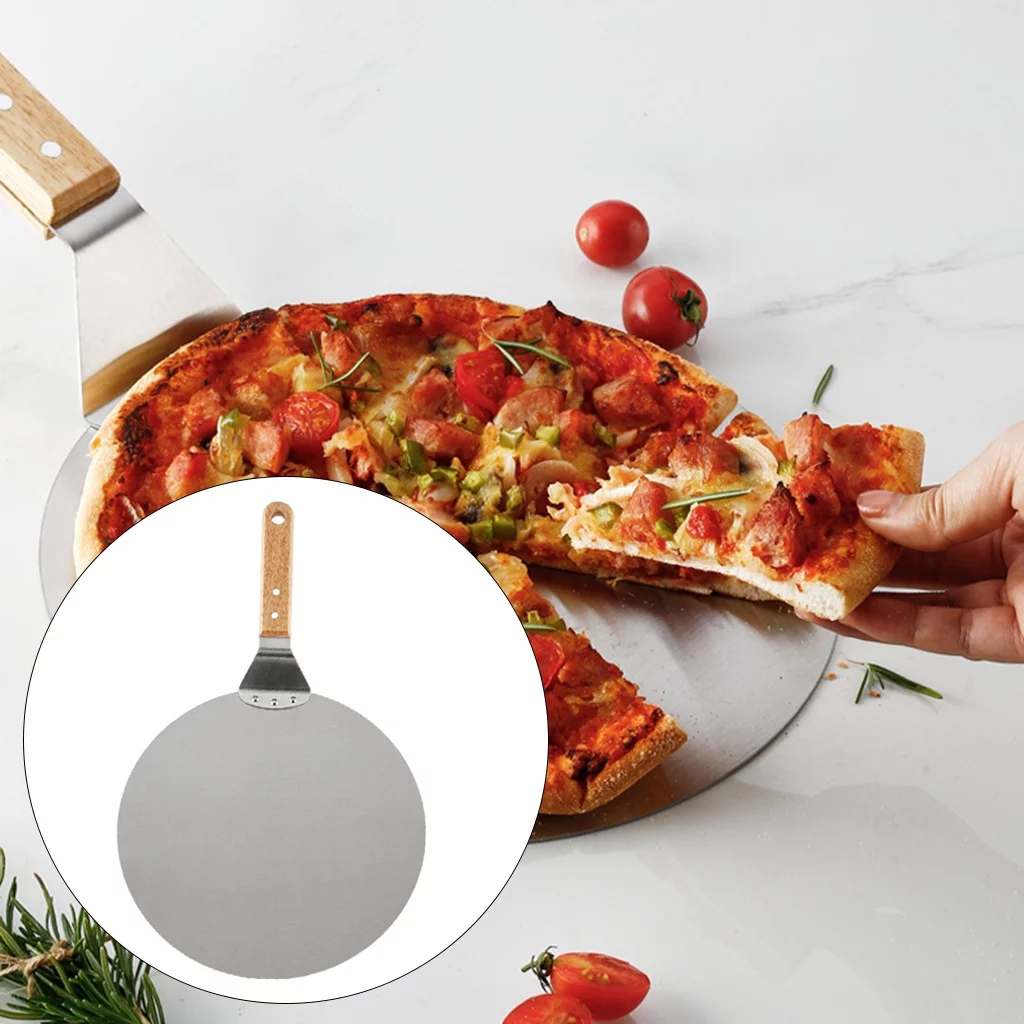 12'' Pizza Peel Paddle Shovel Baking Pizza Bread Baker Oven BBQ Spatula Tool