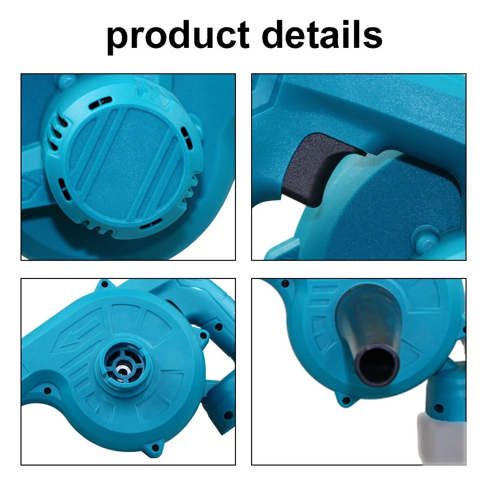 High-Power Electric Blower Strong Wind Leafs Blower Stepless Speed Change Dust Removal Fan Handheld Lithium Battery Power Supplys Home Snow Cleaner Power Tool