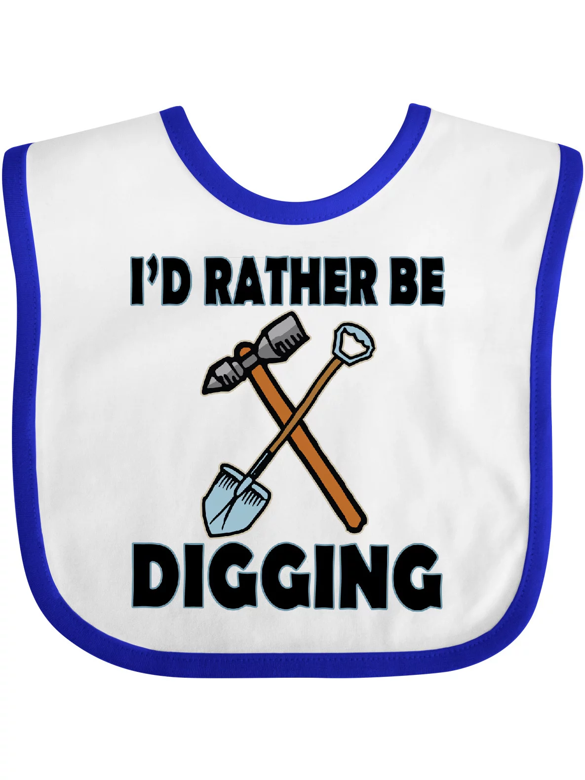 Inktastic Archaeologist Rather Be Digging Boys or Girls Baby Bib