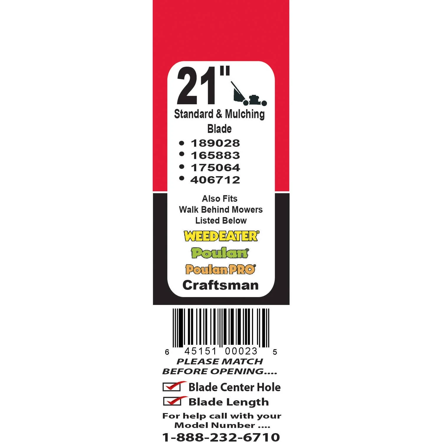 Poulan Pro Husqvarna HOP 21-Inch Mulching Blade 189028