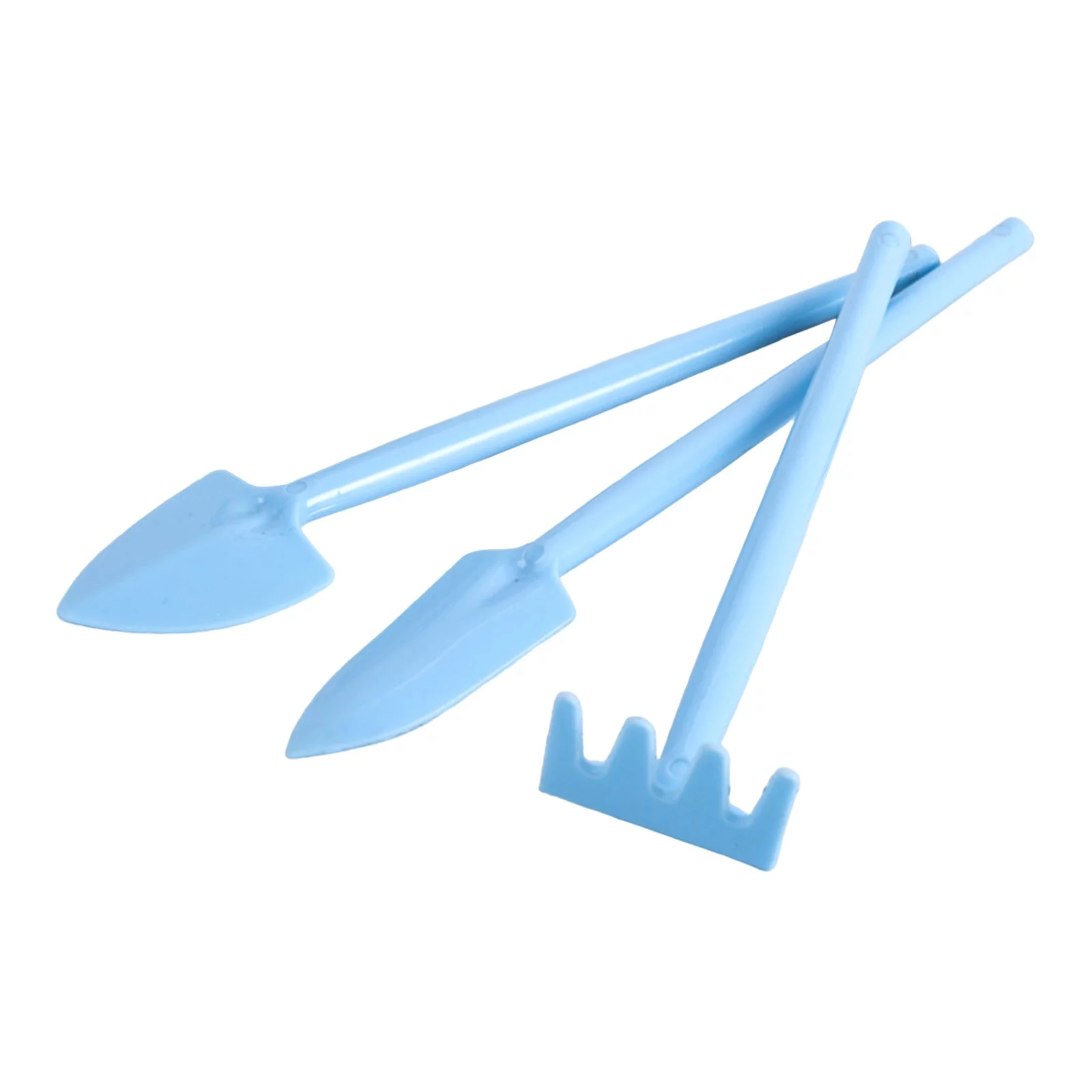 MOQIN Mini Gardening Tools, 3pcs Portable Garden Hand Tools Set, Miniature Gardening Rake Shovel for Seedlings, Bonsai, Succulents, Herbs