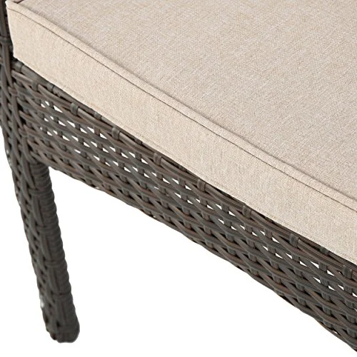 Christopher Knight Home San Pico Wicker Stacking Chairs, 4-Pcs Set, Multibrown / Textured Beige