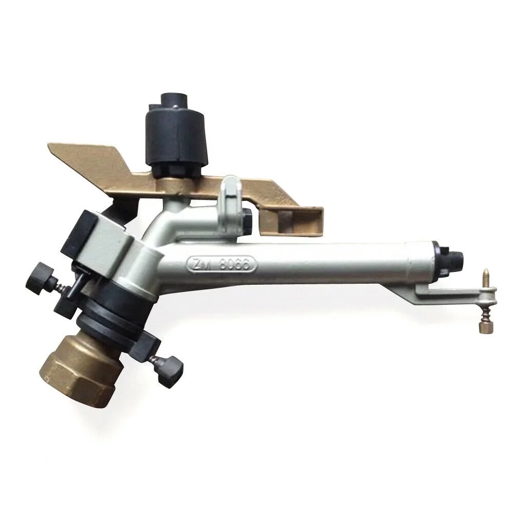 DENEST 1.5'' Adjustable Impact Sprinkler Gun Impact Irrigation Water System 360° Sprinkler