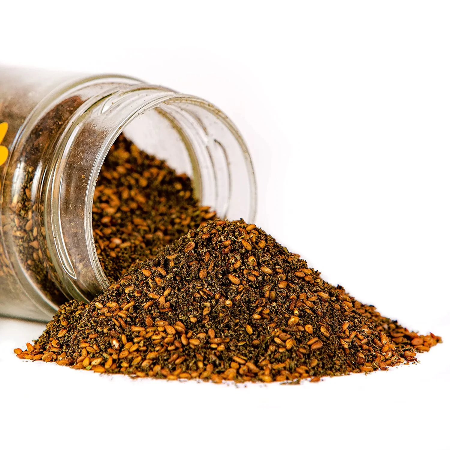 Organic Zaatar Spice Blend by  (3.5 Oz) - Authentic Middle Thyme, Sumac, Sesame Seeds