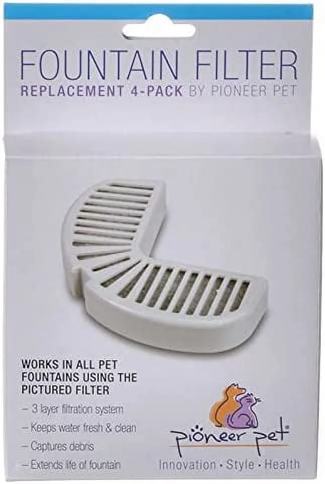 Pioneer Replacement Filters for Stainless Steel and Ceramic Fountains