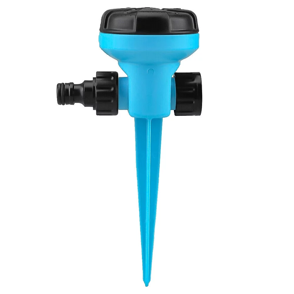 Kydely High Quality ABS, Automatic 360° Rotatable Lawn Garden Sprinkler, Blue & Black, 8 Nozzle