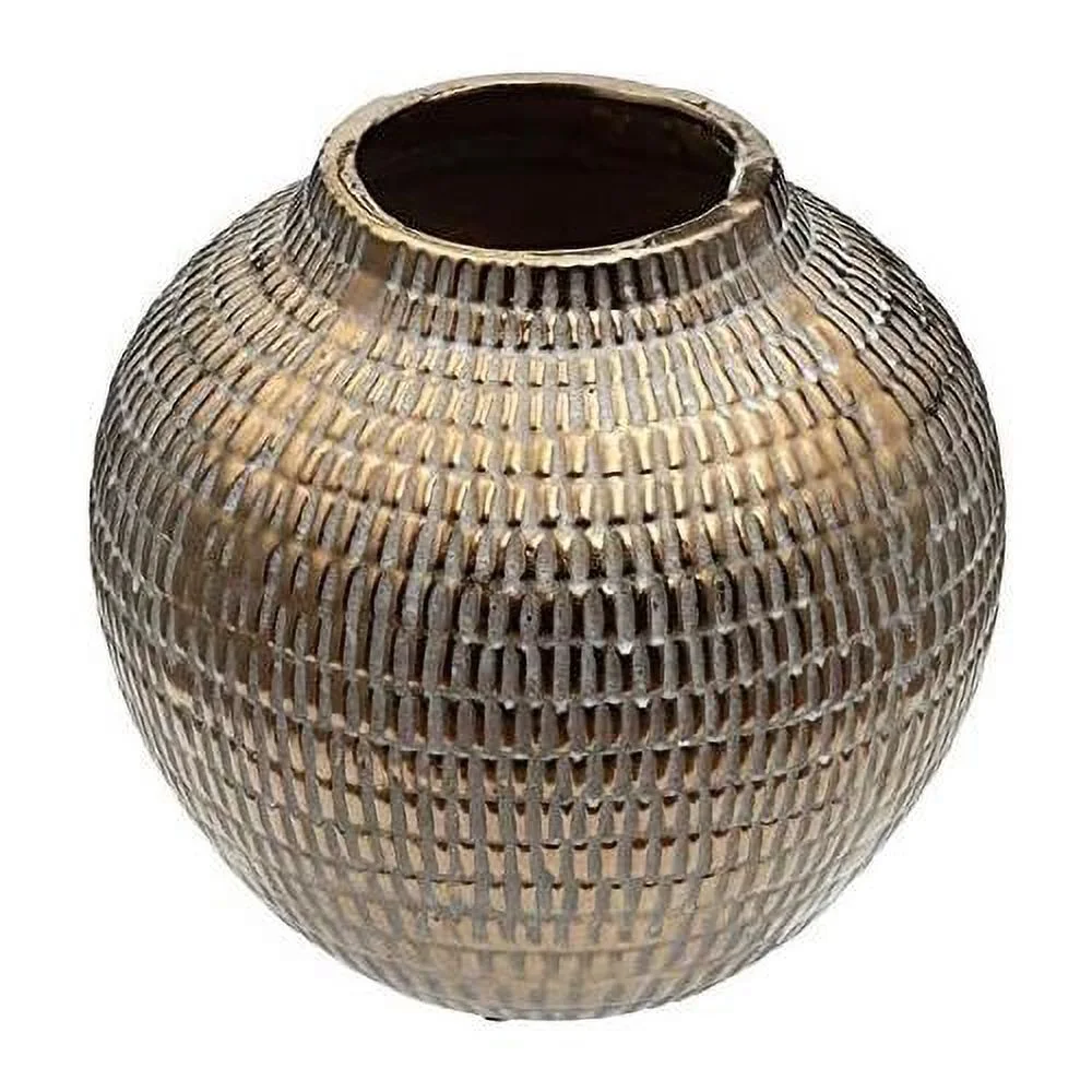 Group Tribal Chic Ceramic Pot/Vase D8x7.5