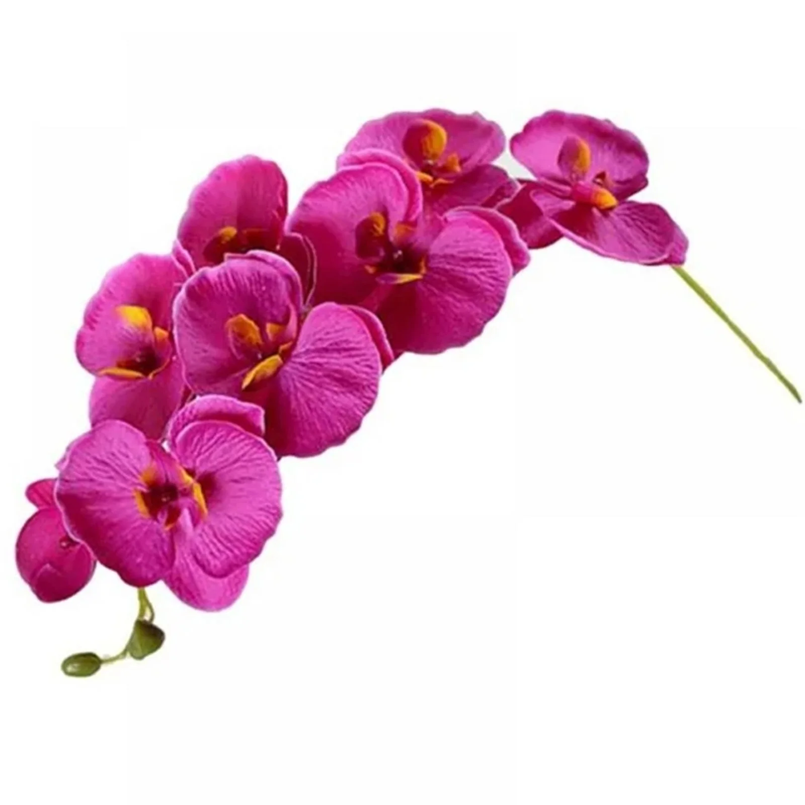 Yeetfub Fake Flowers Silk Flowers 28 Inch Artificial Phalaenopsis Flowers Branches Real (Not Silk) Flowers For Home Wedding Decoration for Window Garden Office Patio Planter Pathway Front Porch