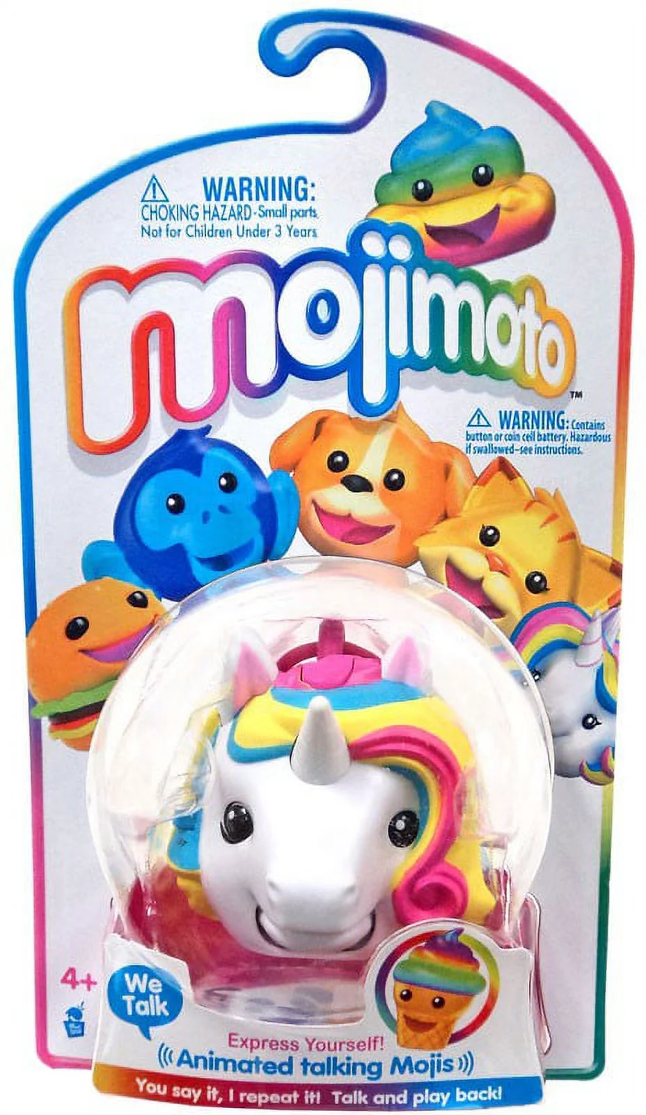 Mojimoto Animated Talking Mojis Unicorn Hanger Figure