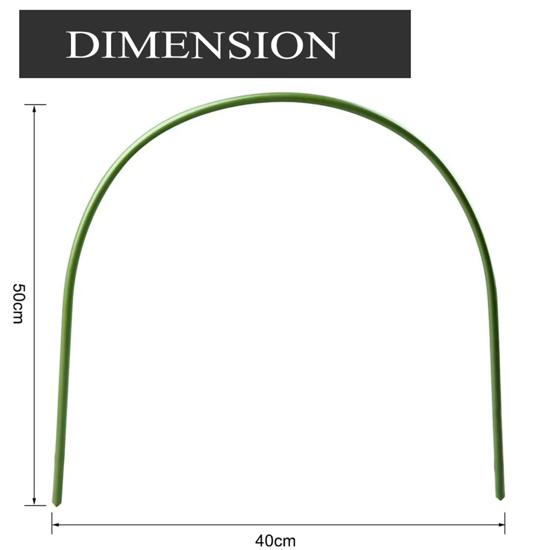 6 PCs Greenhouse Hoops Rust-Free Grow Tunnel