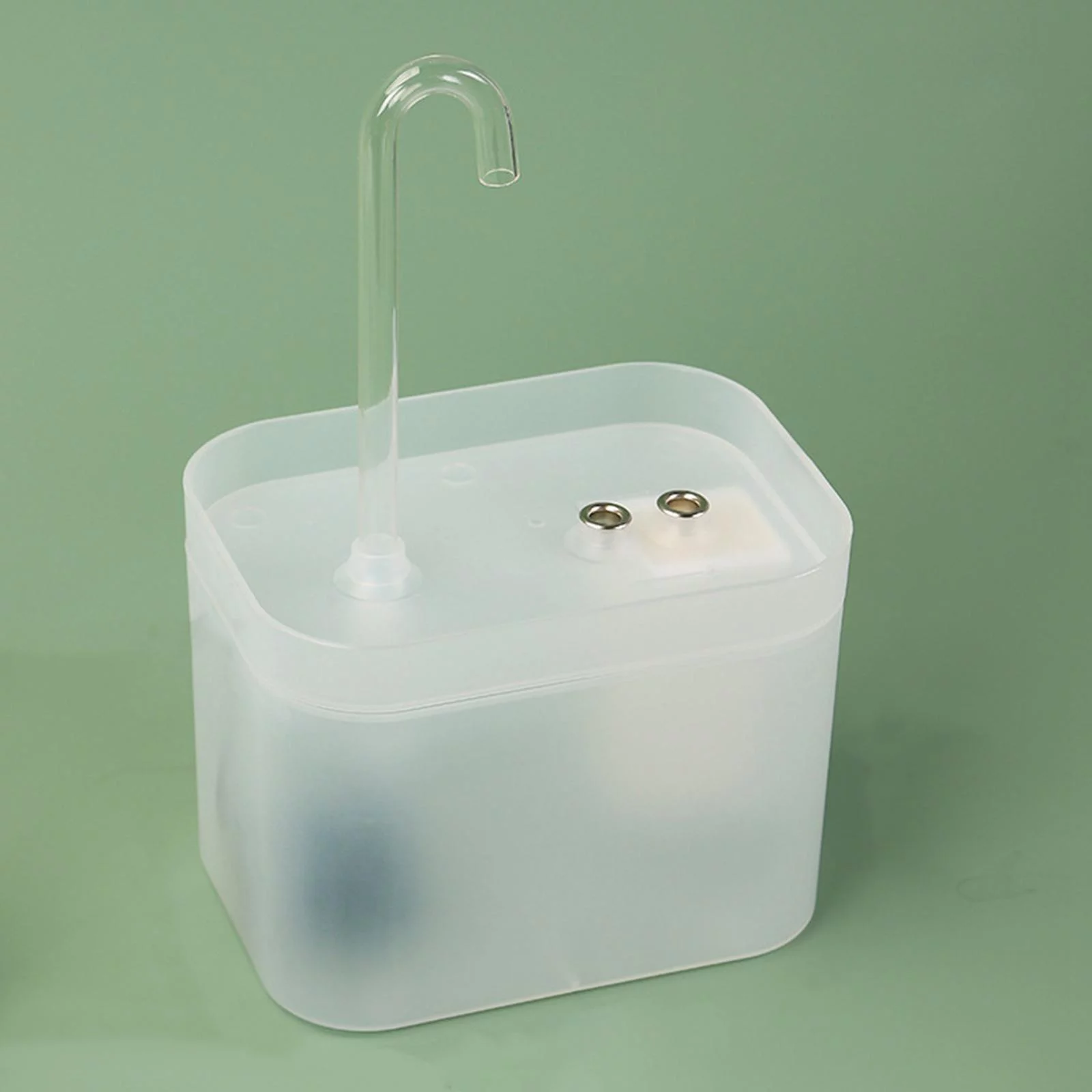 Automatic Electric cat and Fountain W/ Filter Quiet Auto Drinking Bowl transparent white