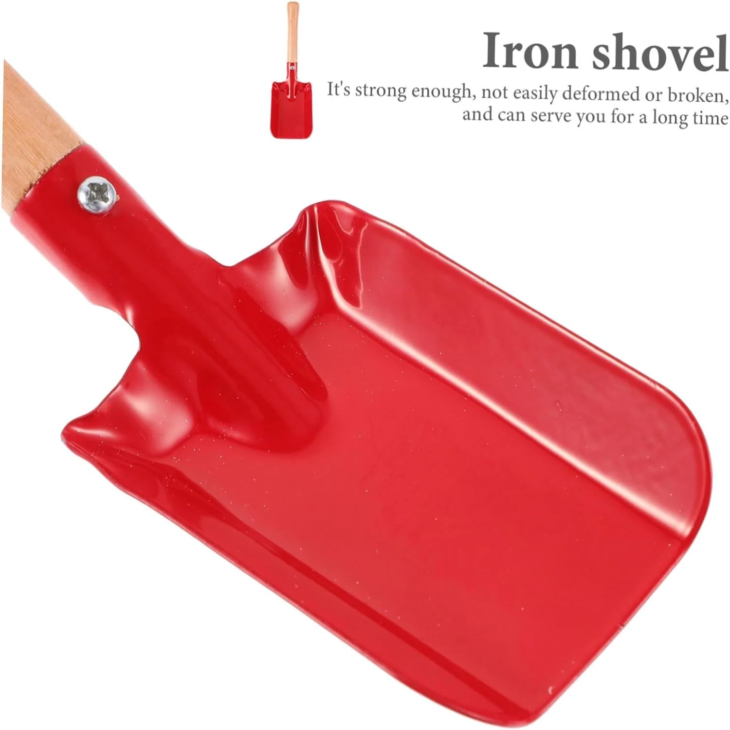 2pcs Wooden Handle Shovel Hand Tools Gardening Shovel Tool Gardening Soil Dig Tool Gardening Iron Shovel Small Gardening Shovel Garden Trowel Wrought Iron Gardening Supplies