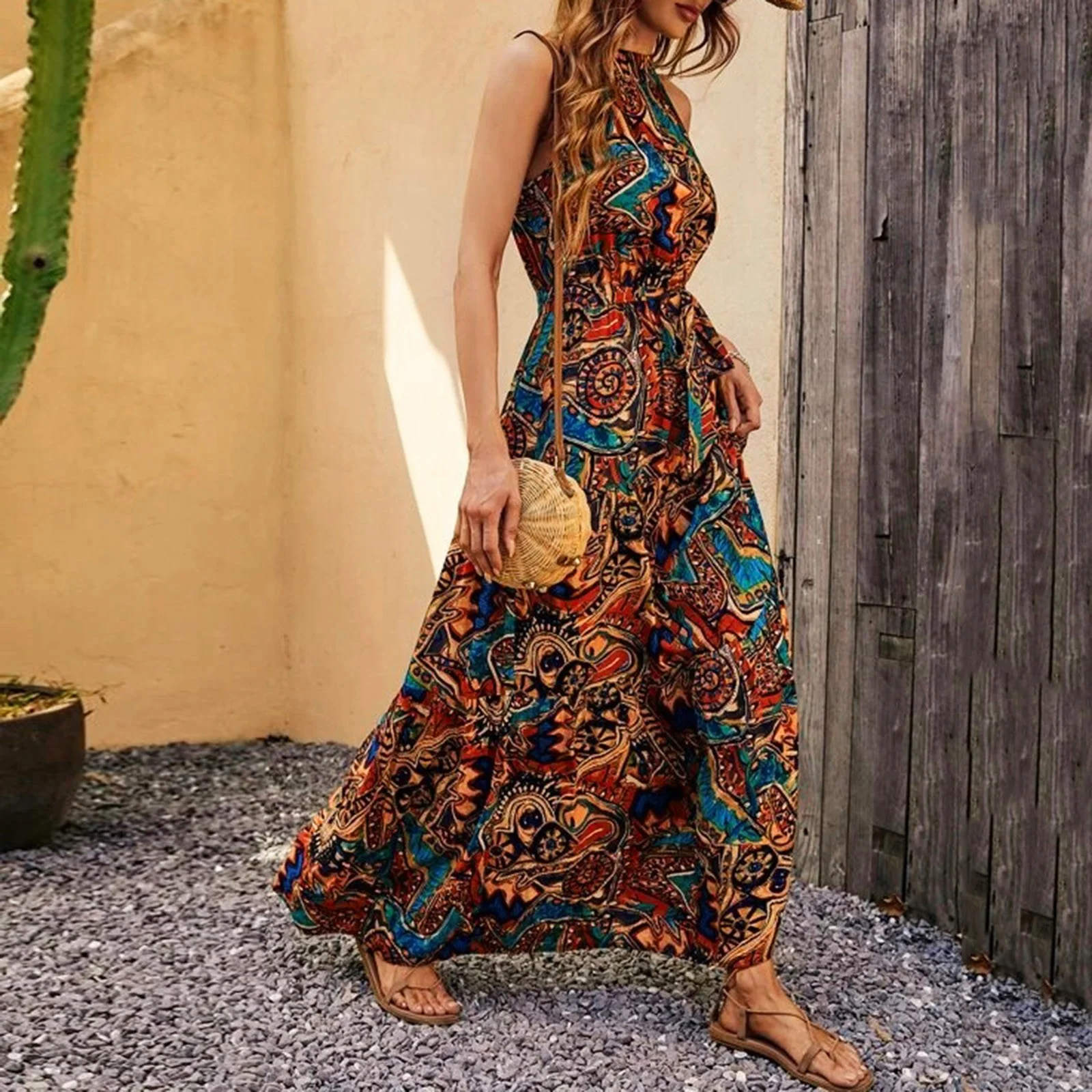 Winter Skater Skirt Women Summer Dresses Maxi Dresses Boho Long Dresses Skirt