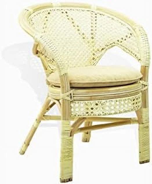 HYHBIBOOM Pelangi Handmade Rattan Dining Wicker Chair W/Cushion