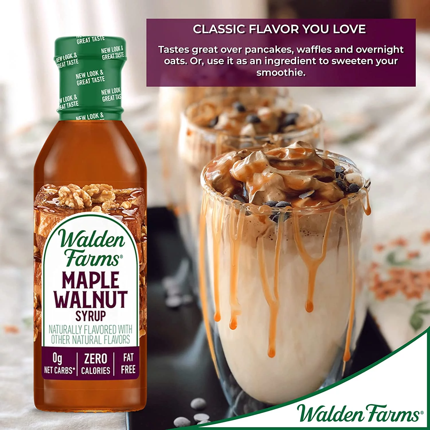 Walden Farms Maple Walnut Syrup, 12 Oz. Pack Of 6