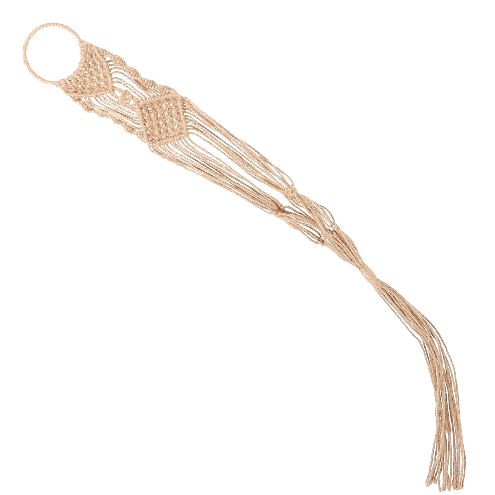 Plant Net Bag Basket Hanging Bedroom Planter Pots Flower Outdoor Flowerpot Holder Woven Hanger Mesh Decorate White