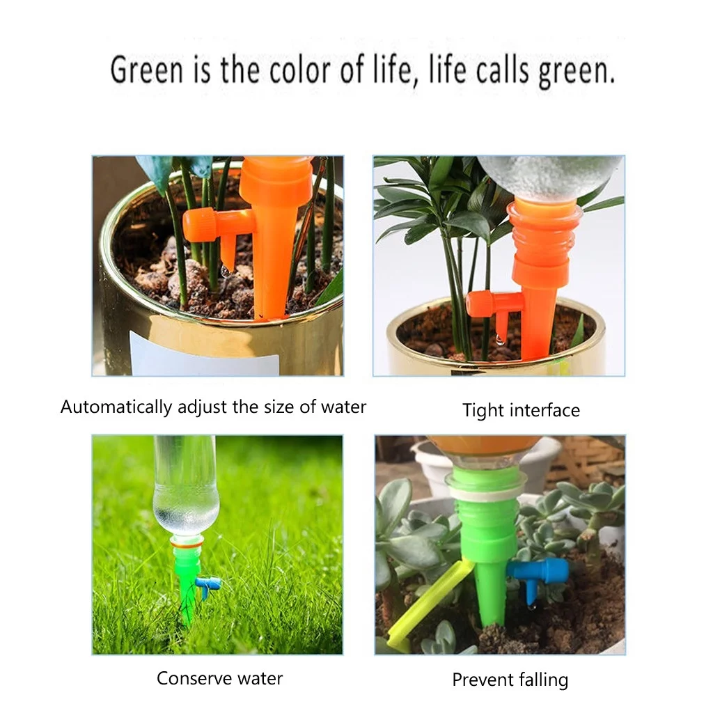 MVNSFEW Shutter Watering Can Automatic Watering Set Adjustable Irrigation System Garden Planting