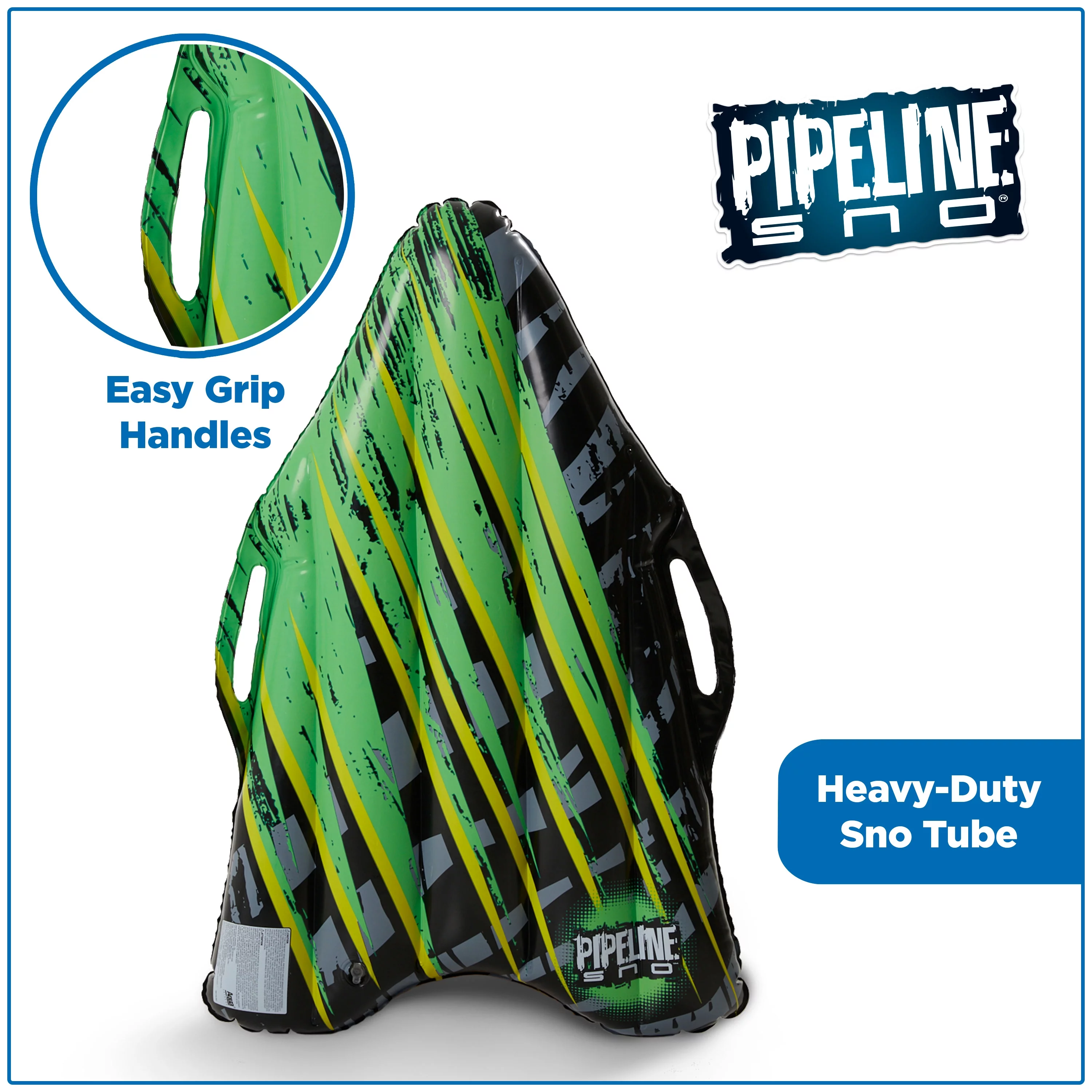 Pipeline Sno 36 in. Inflatable PVC Lazer Arrow Sled, Crack and Cold Resistant, PVC Material