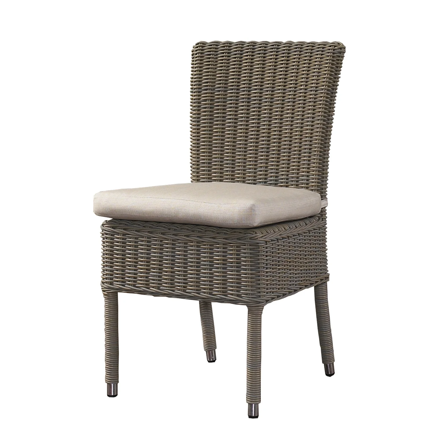 Padma's Plantation Outdoor Boca Chair -With White Outdoor Cushion