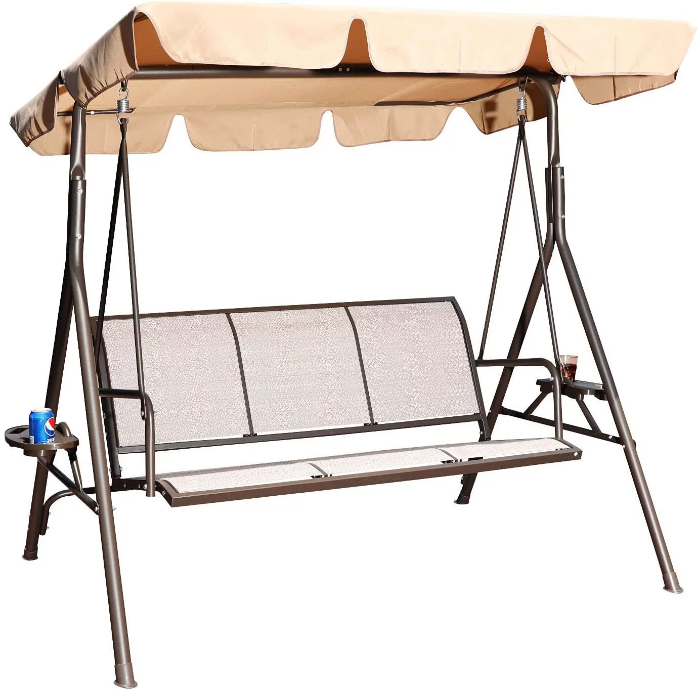 Adjustable Canopy Patio Swing Seat - 52.92 - Outdoor Relaxation