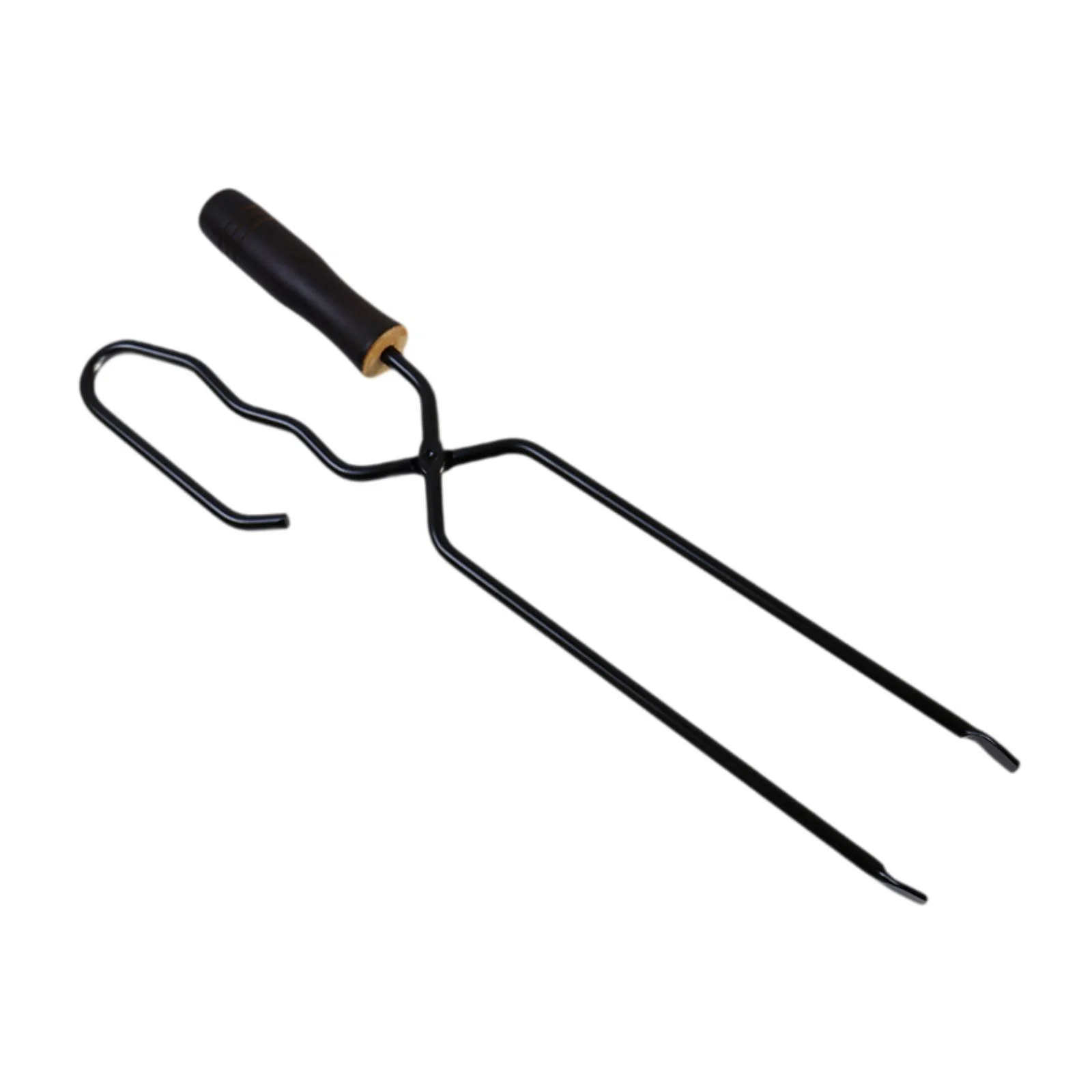 SunniMix Campfire Tongs Fire Pits Tools Compact Firewood Tongs for Cooking Indoor BBQ