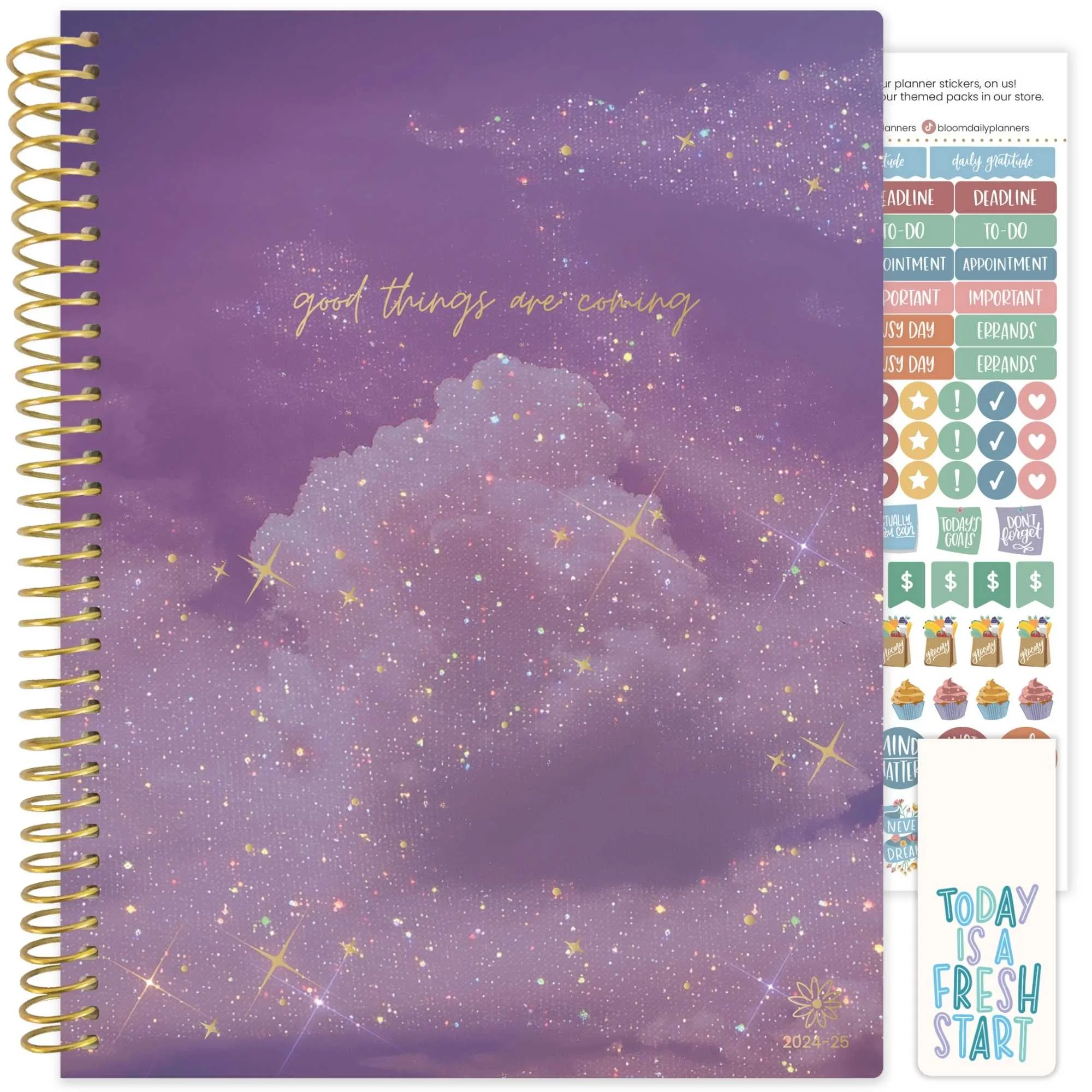 bloom daily planners 2024-25 Soft Cover Planner, 8.5