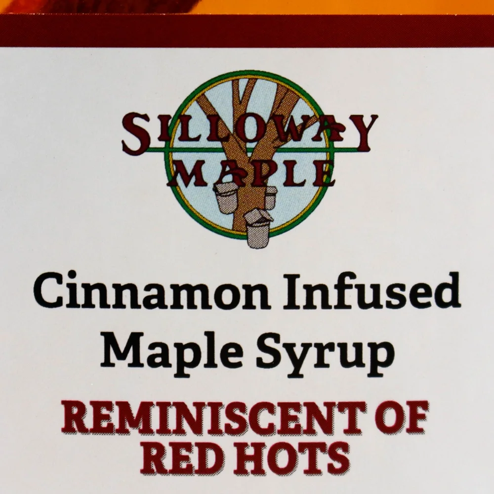 Silloway Maple Cinnamon Infused Clean Energy Maple Syrup W/Cinnamon Stick 6.8 oz