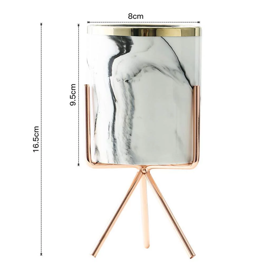 Glaze Pot with Shelf, 8cm Diameter Round , Rose , Large