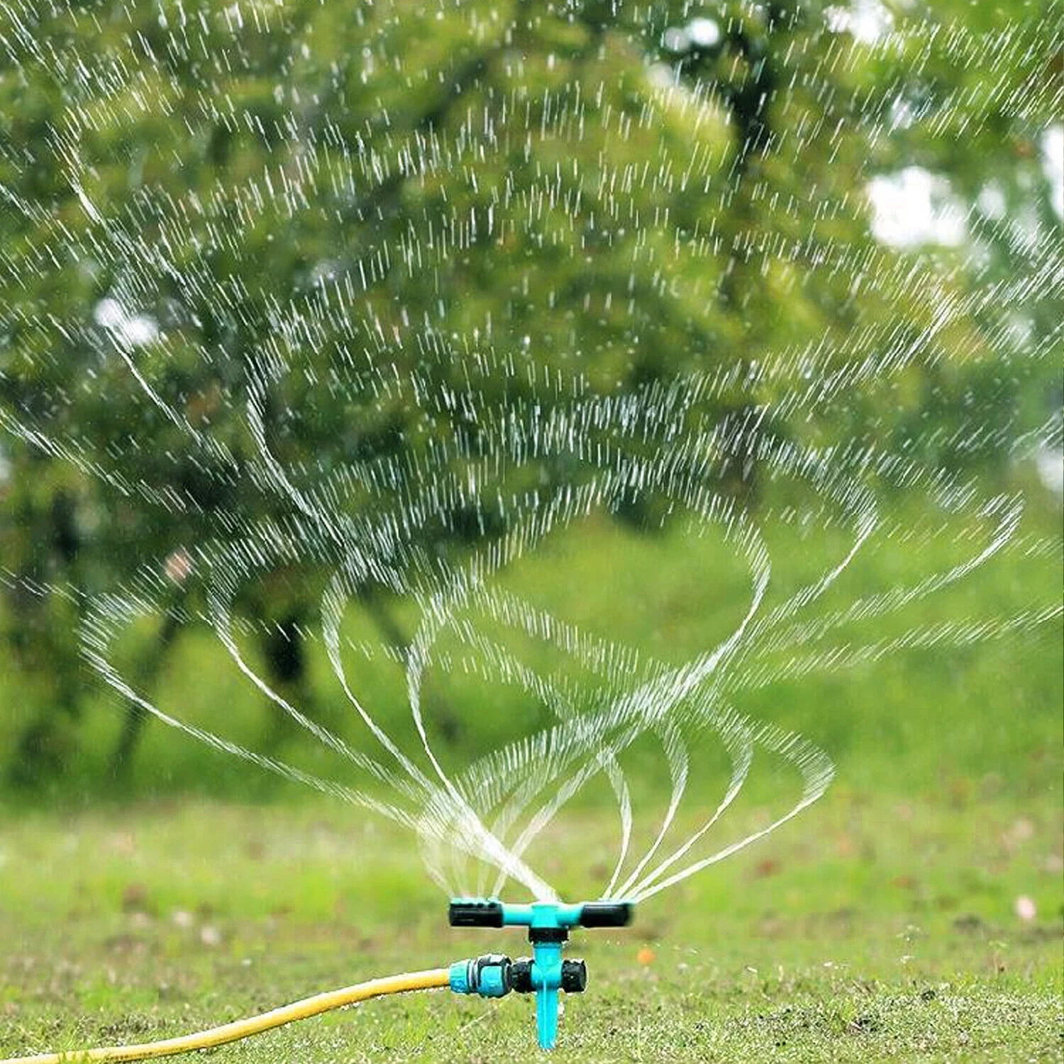 Garden Lawn Sprinkler 3Auto Spray Grass Watering Irrigation System Patio Yard