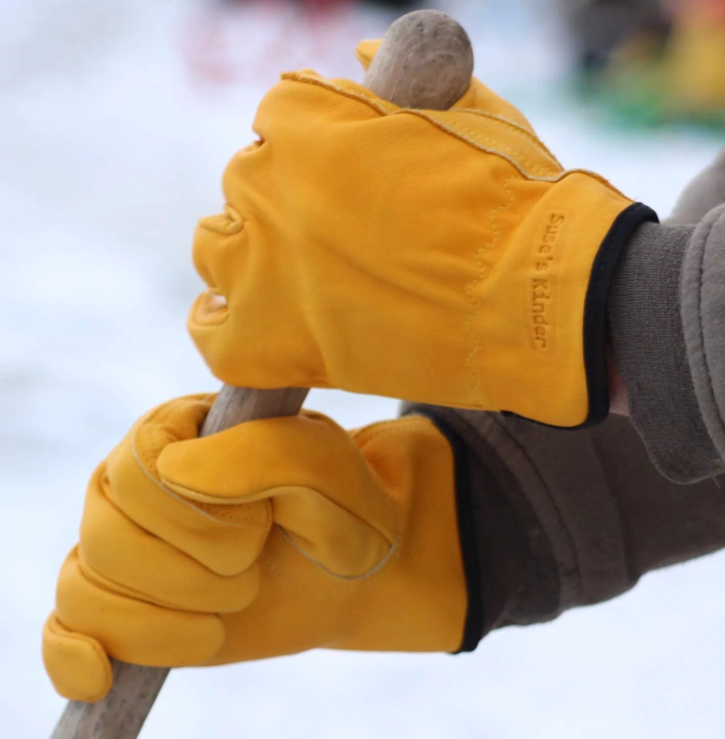 Work Gloves for Men and Women, Top Grain Leather (3 pairs, Med)