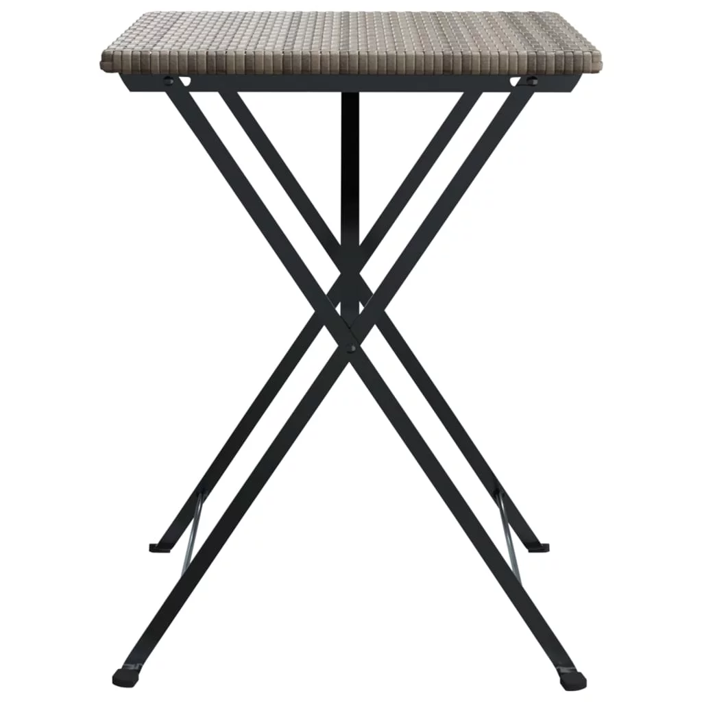Tomshoo Folding Bistro Table Gray 21.7